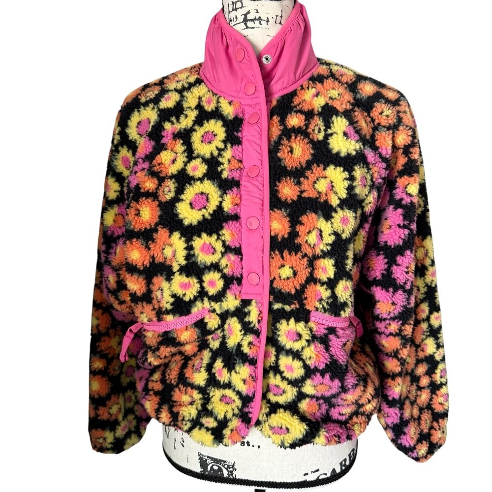 Free People FP Movement Hit The Slopes Daisy Floral Jacket